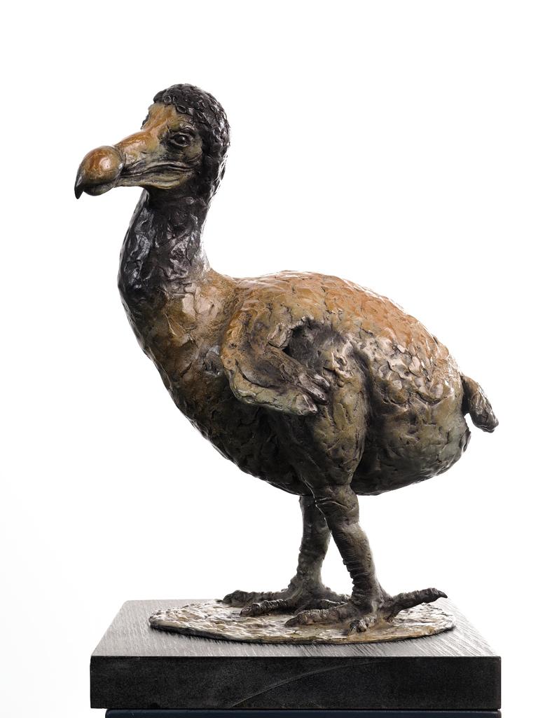 Dodo in brons links wit